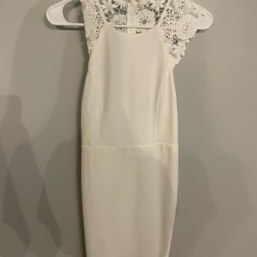 Lulus white lace dress
